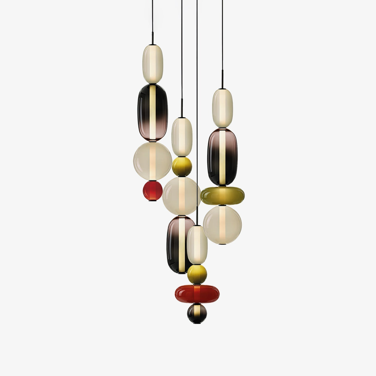 Candied Glass Combo Pendant Light - Zelno Lighting
