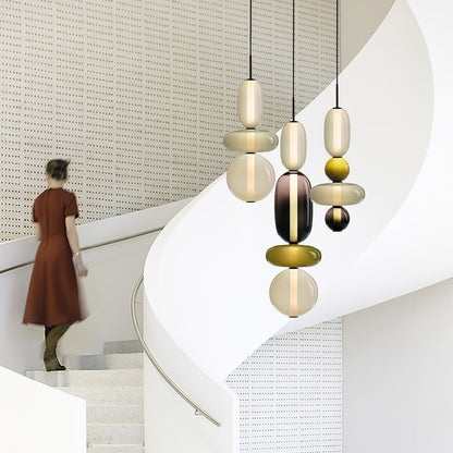 Candied Glass Combo Pendant Light - Zelno Lighting