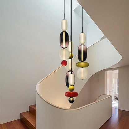 Candied Glass Combo Pendant Light - Zelno Lighting