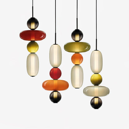 Candied Glass Combo Pendant Light - Zelno Lighting
