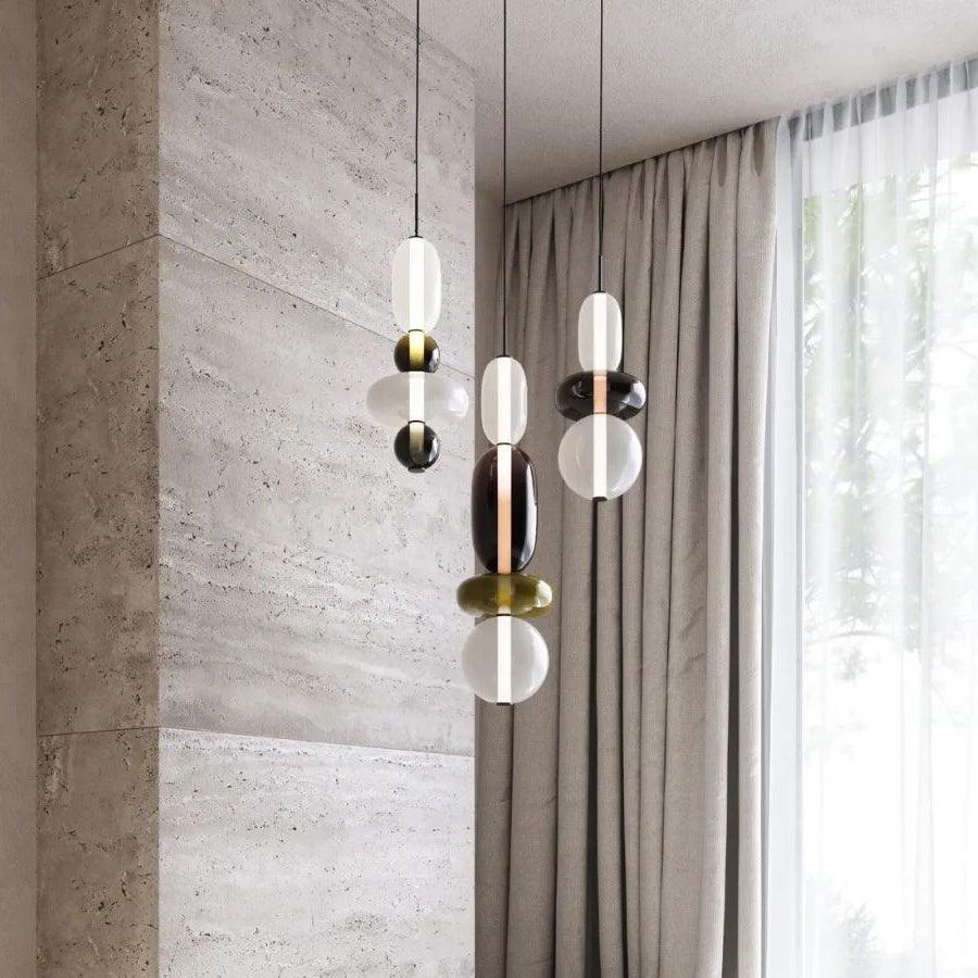 Candied Glass Combo Pendant Light - Zelno Lighting