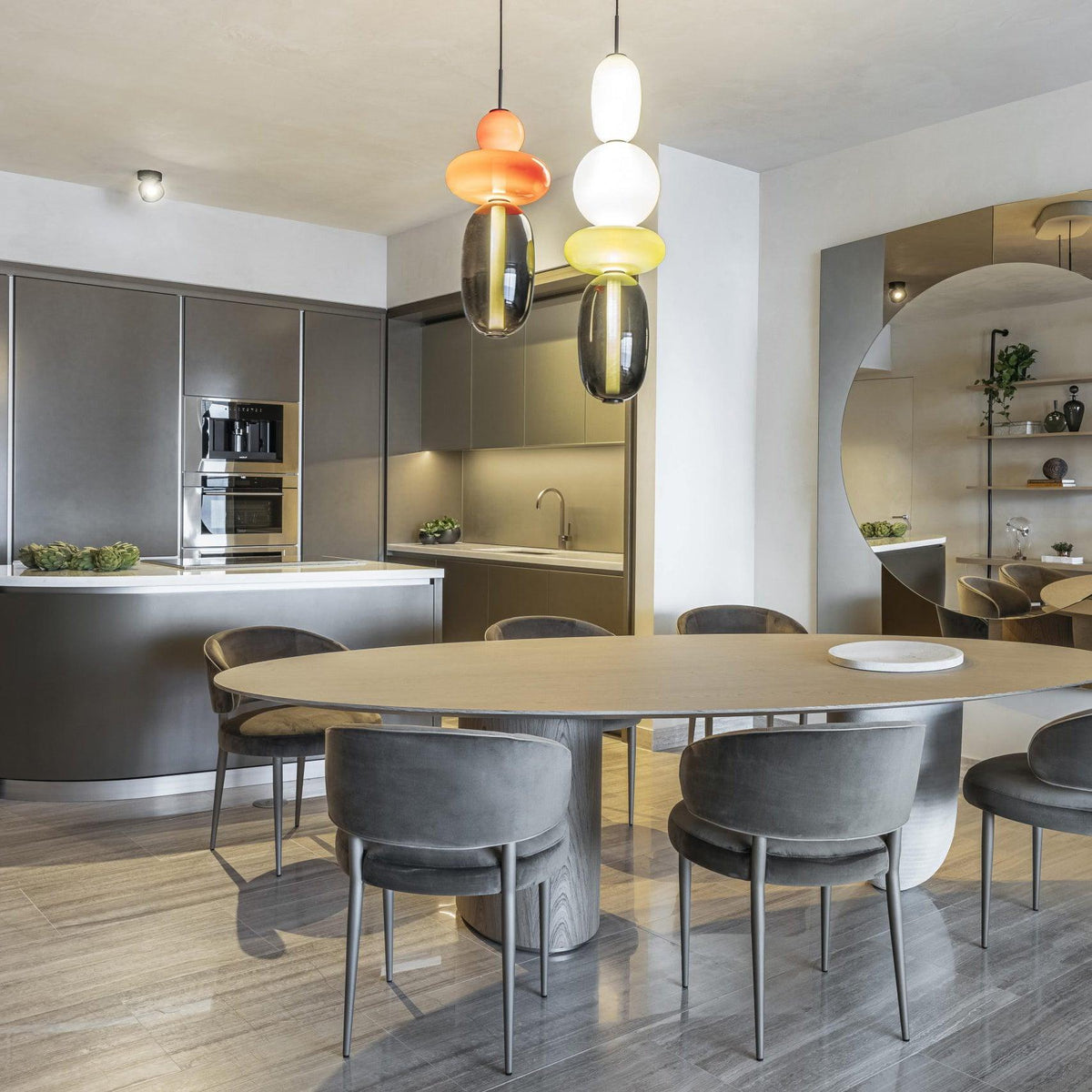 Candied Glass Combo Pendant Light - Zelno Lighting