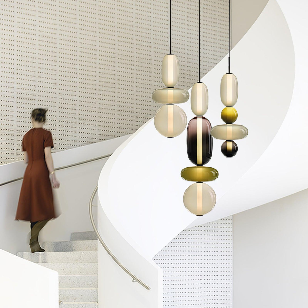 Candied Glass Combo Pendant Light - Zelno Lighting