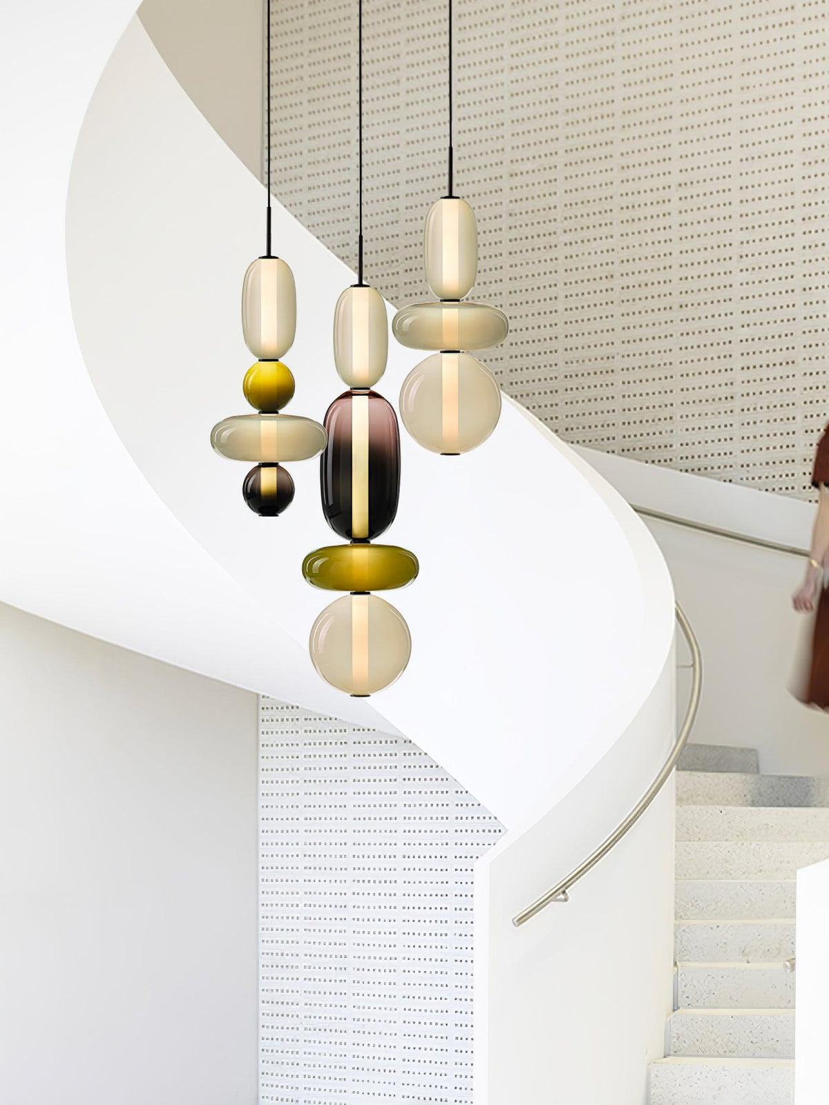 Candied Glass Combo Pendant Light - Zelno Lighting