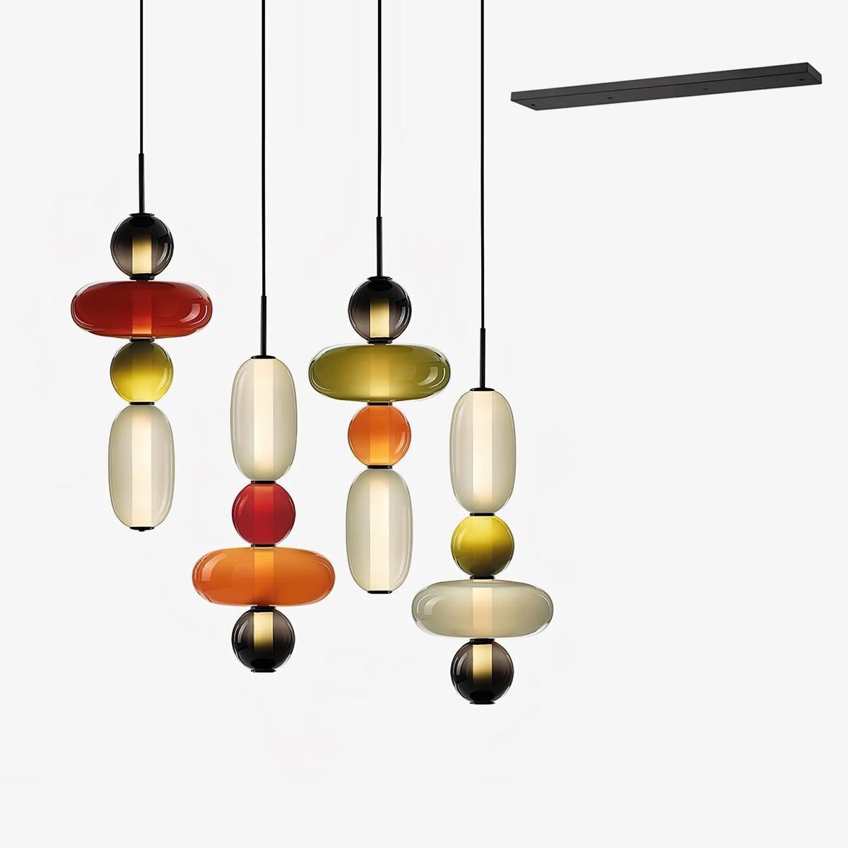Candied Glass Combo Pendant Light - Zelno Lighting