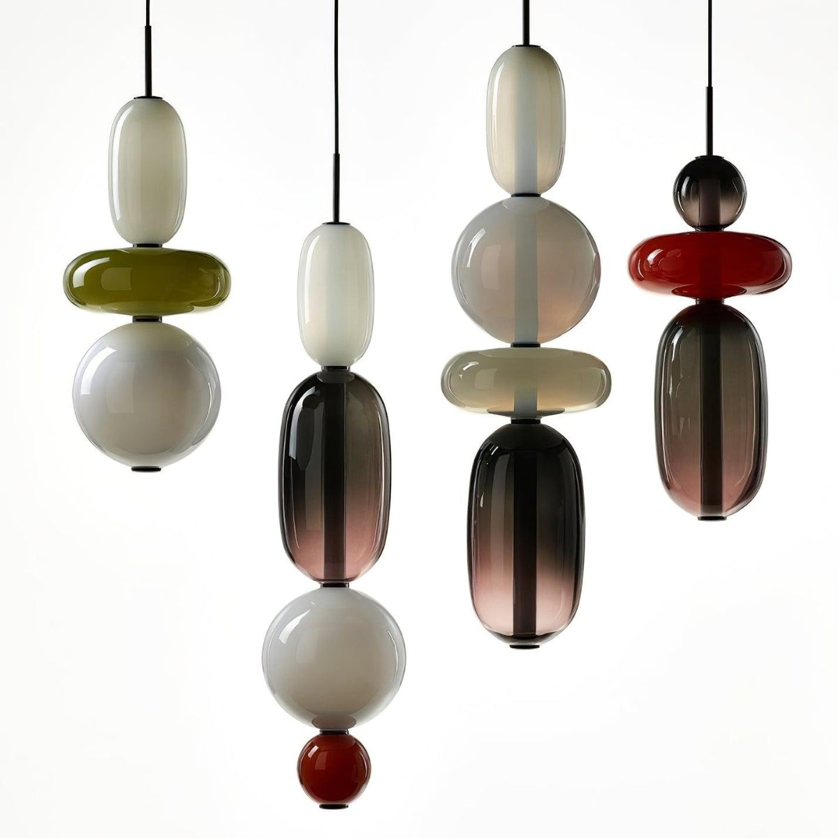 Candied Glass Combo Pendant Light - Zelno Lighting