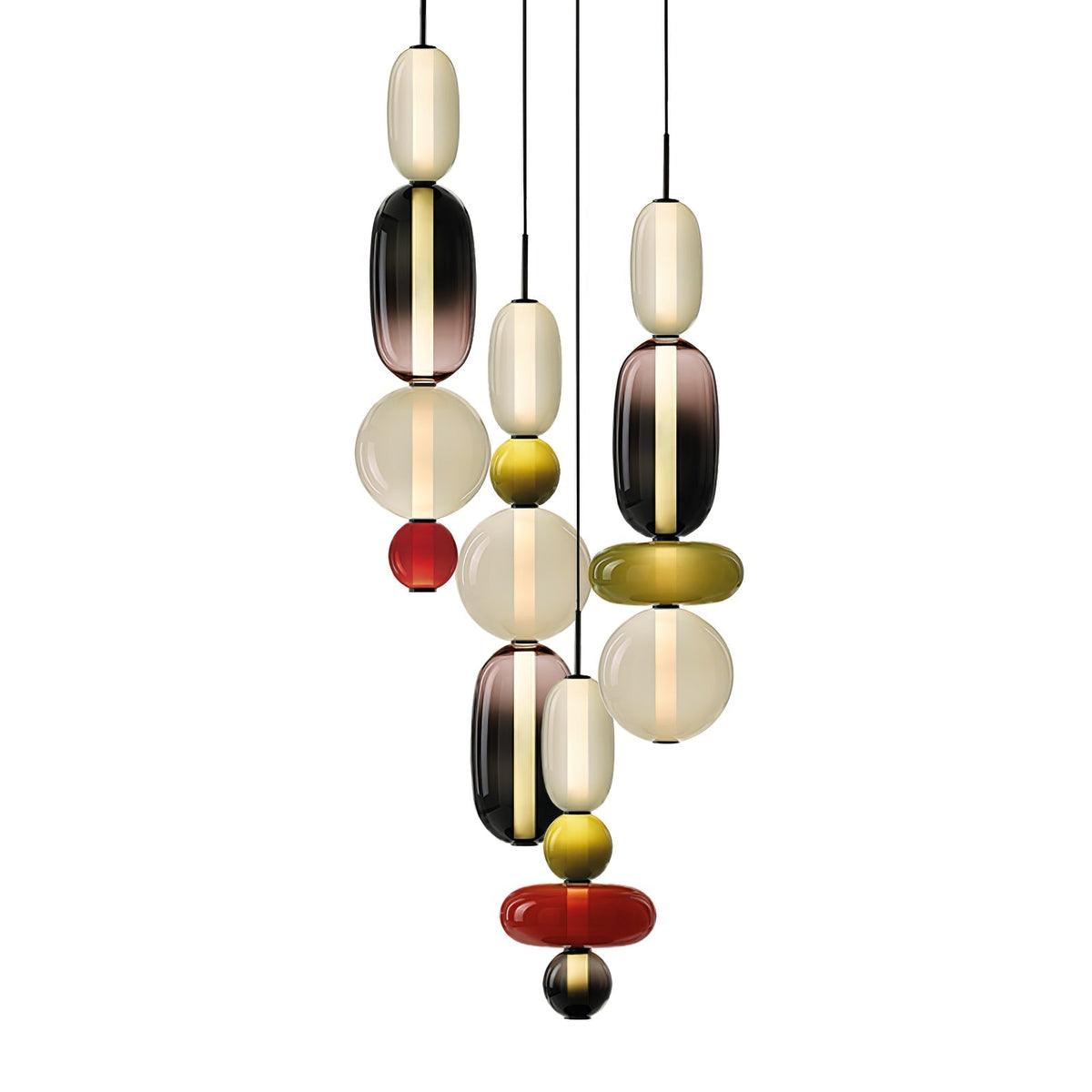 Candied Glass Combo Pendant Light - Zelno Lighting