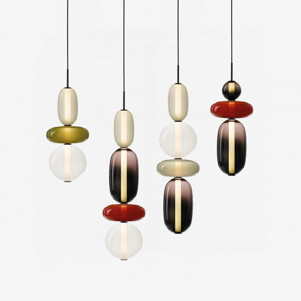 Candied Glass Combo Pendant Light - Zelno Lighting