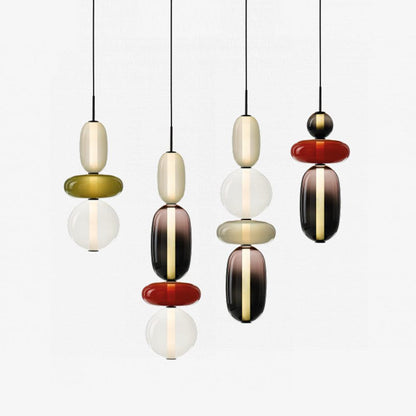 Candied Glass Combo Pendant Light - Zelno Lighting