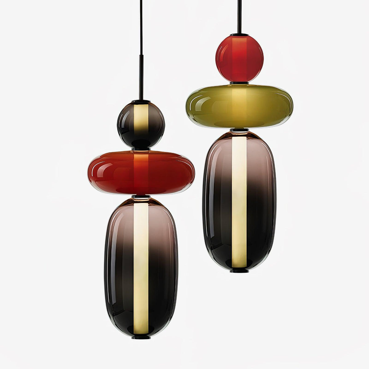 Candied Glass Combo Pendant Light - Zelno Lighting