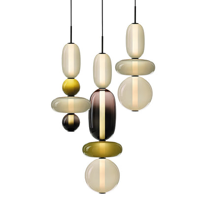 Candied Glass Combo Pendant Light - Zelno Lighting