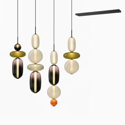 Candied Glass Combo Pendant Light - Zelno Lighting