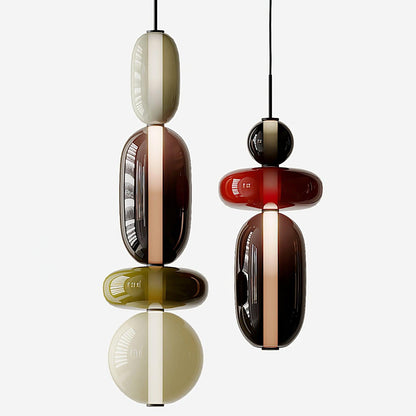 Candied Glass Combo Pendant Light - Zelno Lighting