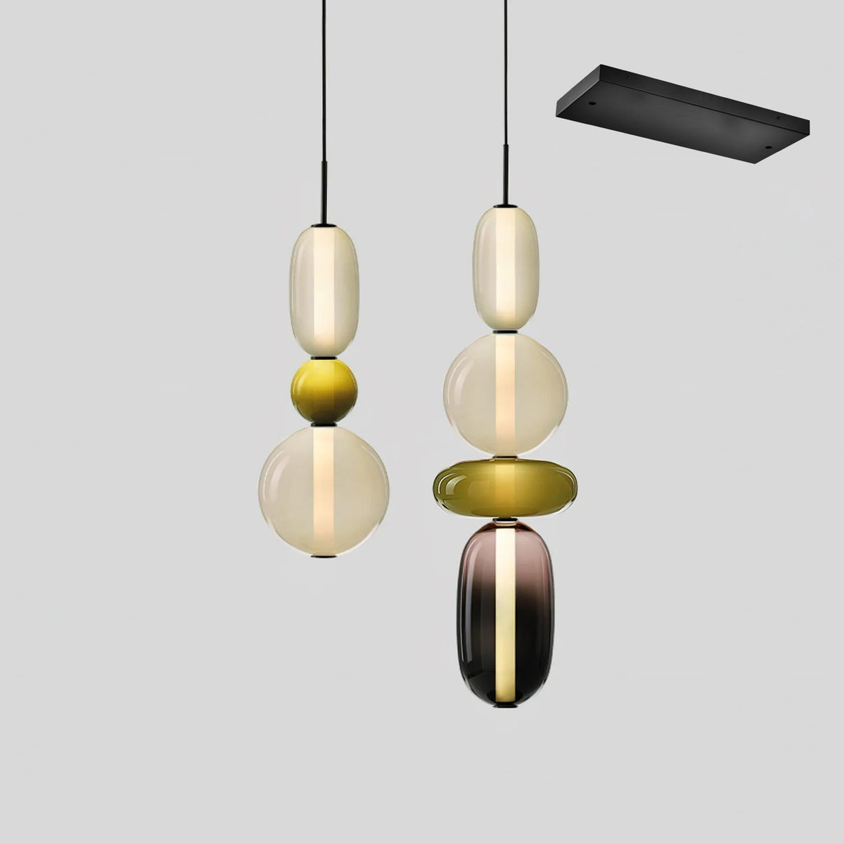 Candied Glass Combo Pendant Light - Zelno Lighting