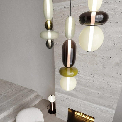 Candied Glass Combo Pendant Light - Zelno Lighting
