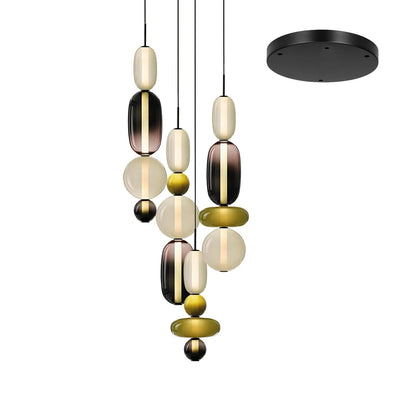 Candied Glass Combo Pendant Light - Zelno Lighting