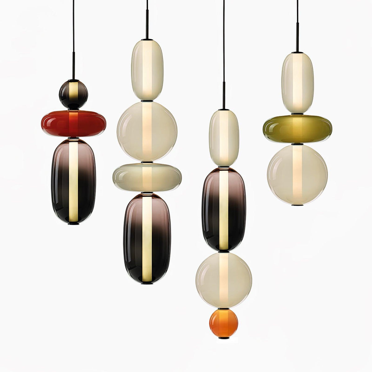 Candied Glass Combo Pendant Light - Zelno Lighting