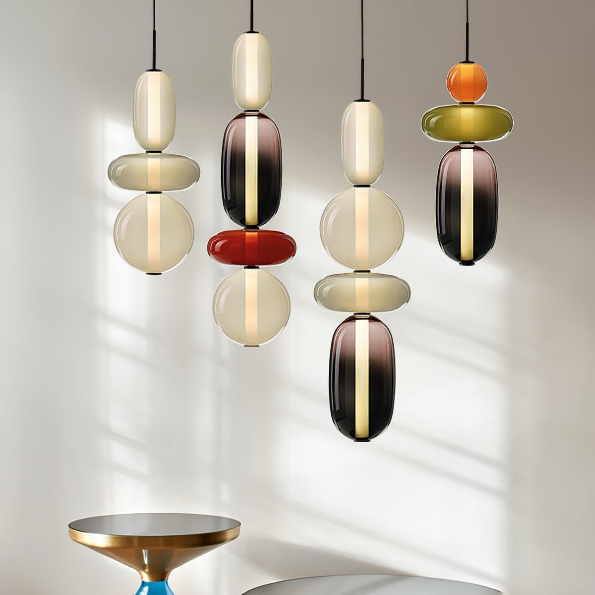 Candied Glass Combo Pendant Light - Zelno Lighting