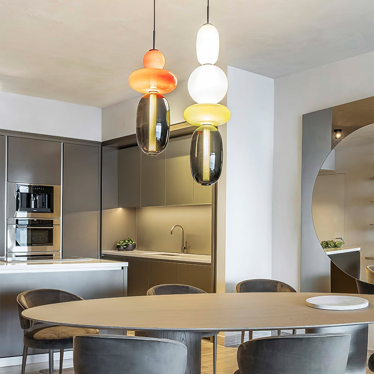 Candied Glass Combo Pendant Light - Zelno Lighting