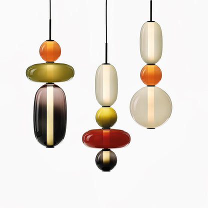 Candied Glass Combo Pendant Light - Zelno Lighting