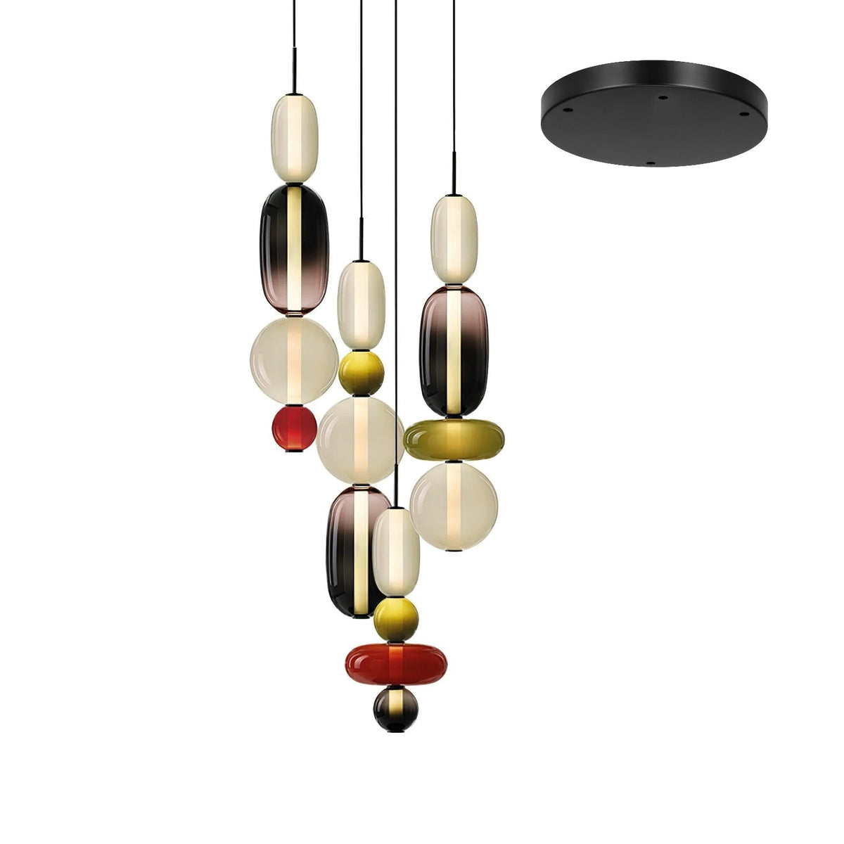 Candied Glass Combo Pendant Light - Zelno Lighting