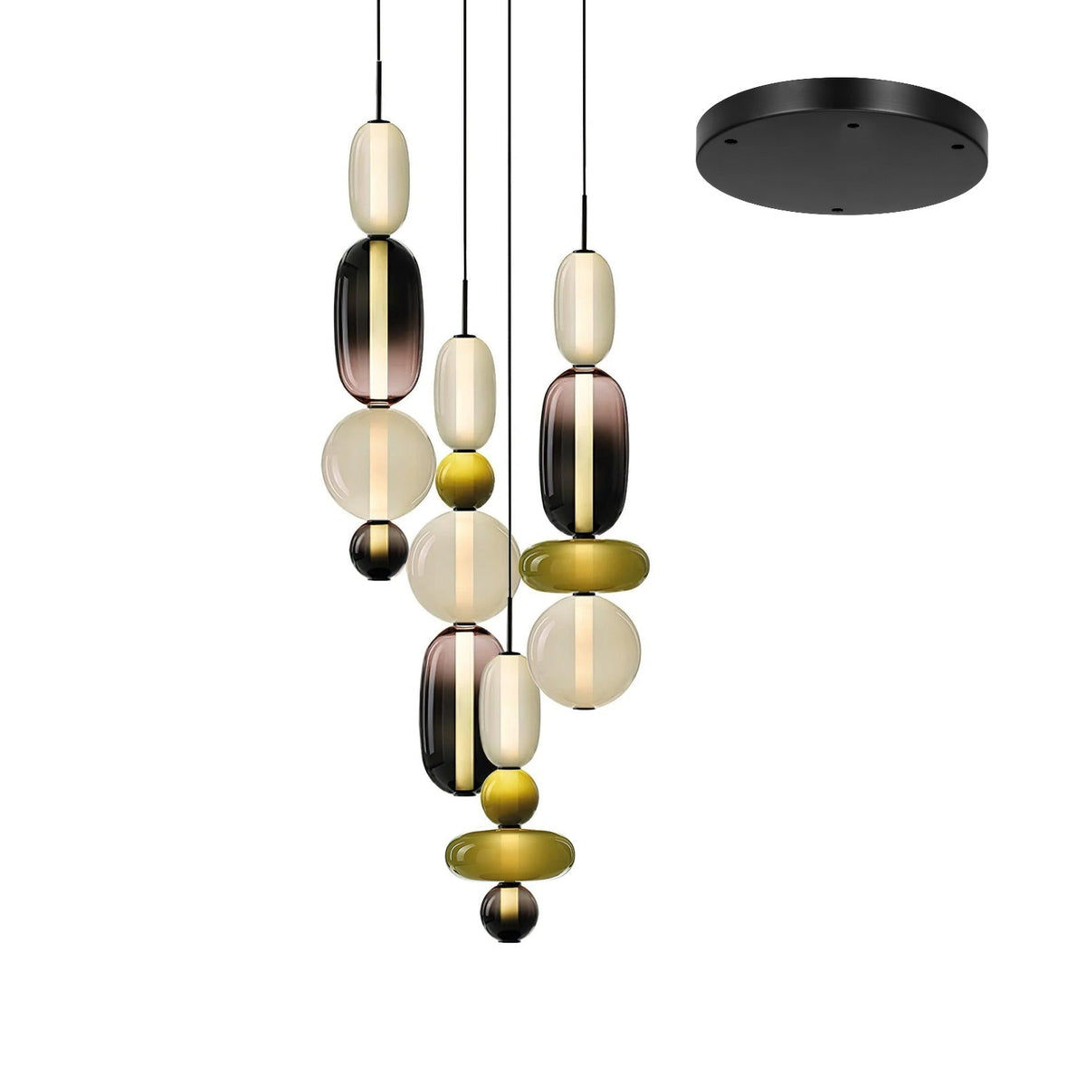 Candied Glass Combo Pendant Light - Zelno Lighting