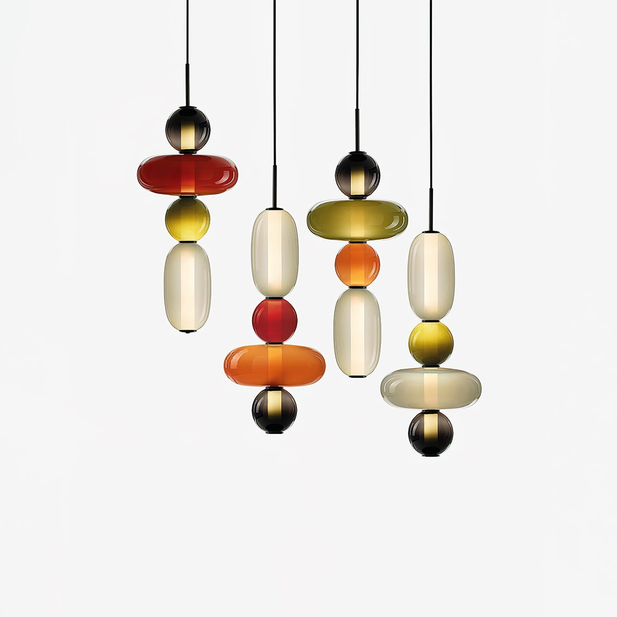 Candied Glass Combo Pendant Light - Zelno Lighting
