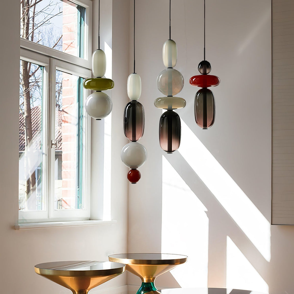 Candied Glass Combo Pendant Light - Zelno Lighting