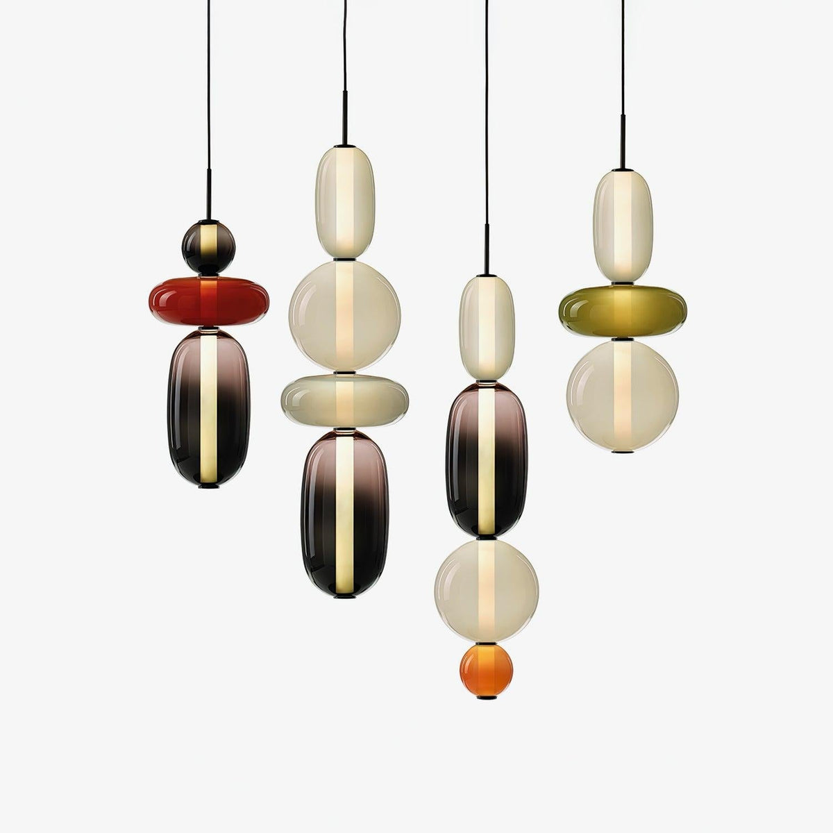Candied Glass Combo Pendant Light - Zelno Lighting