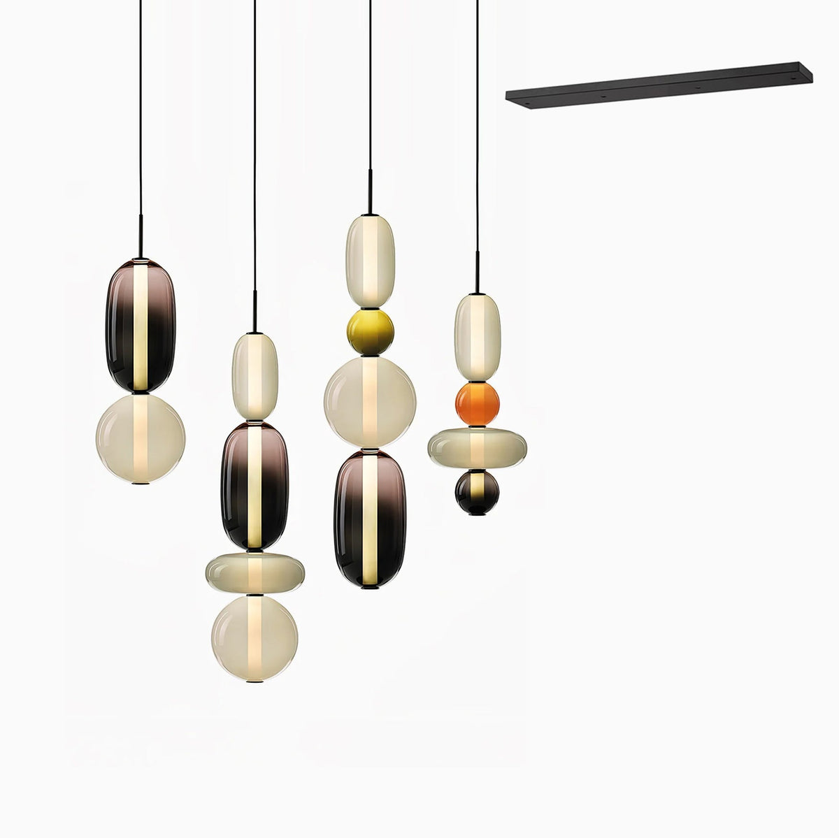 Candied Glass Combo Pendant Light - Zelno Lighting