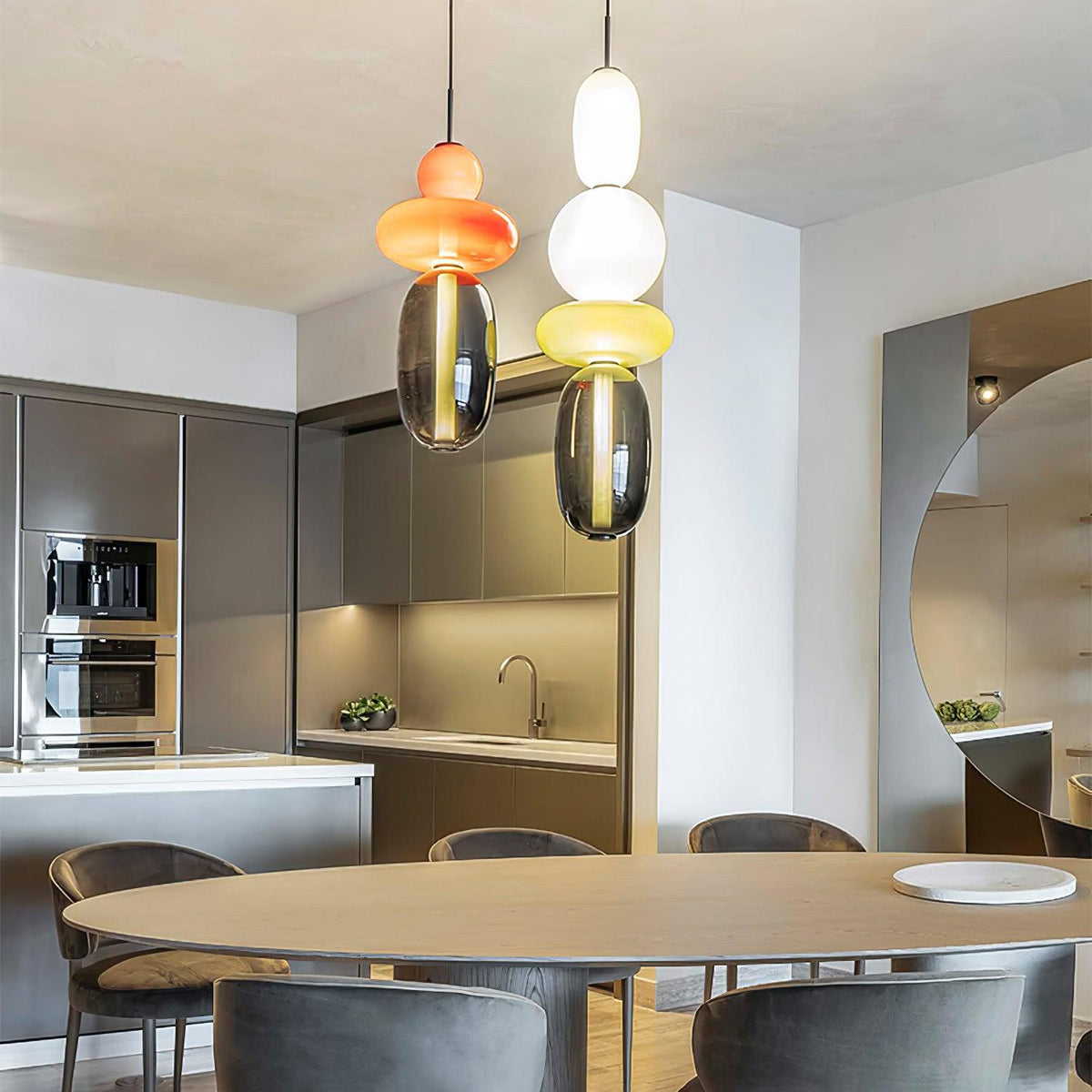 Candied Glass Combo Pendant Light - Zelno Lighting