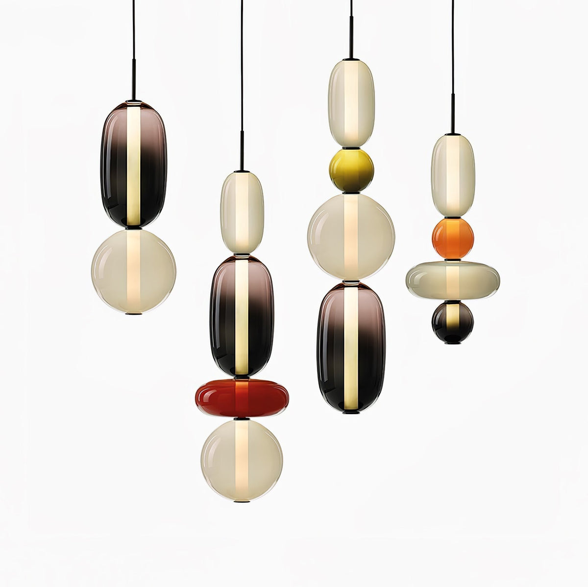 Candied Glass Combo Pendant Light - Zelno Lighting