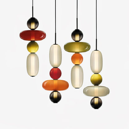 Candied Glass Combo Pendant Light - Zelno Lighting