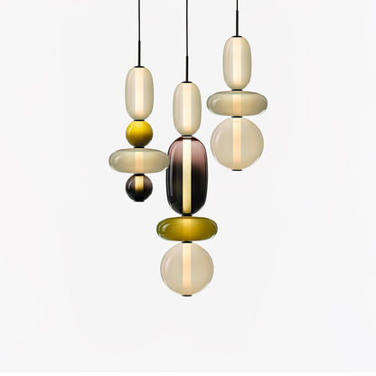 Candied Glass Combo Pendant Light - Zelno Lighting