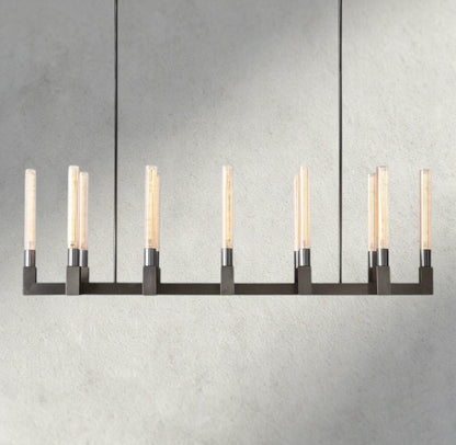 Cannel Linear Chandelier 55", 67" - Zelno