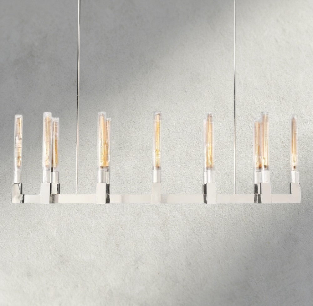 Cannel Linear Chandelier 55", 67" - Zelno
