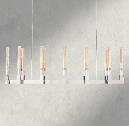 Cannel Linear Chandelier 55", 67" - Zelno