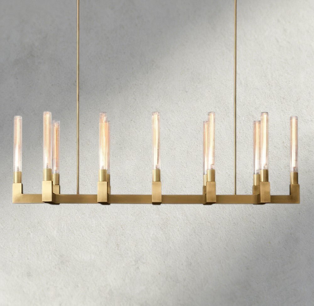 Cannel Linear Chandelier 55", 67" - Zelno