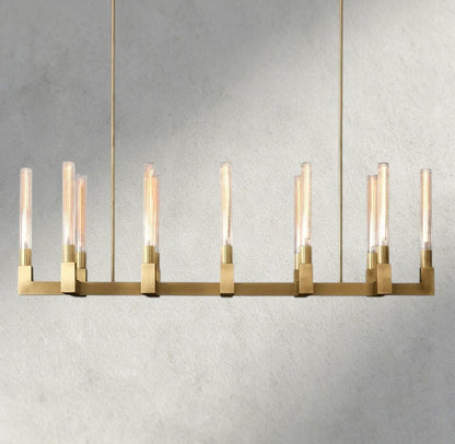 Cannel Linear Chandelier 55", 67" - Zelno