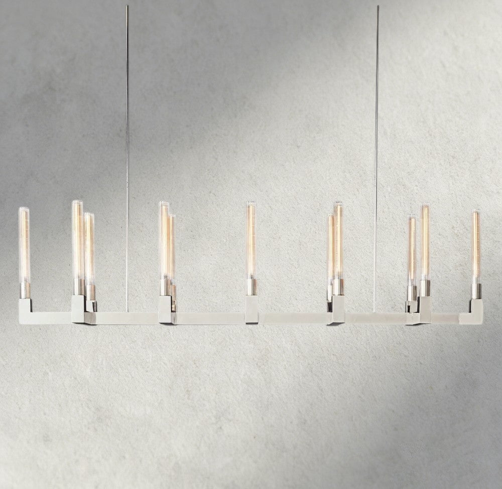 Cannel Linear Chandelier 55", 67" - Zelno