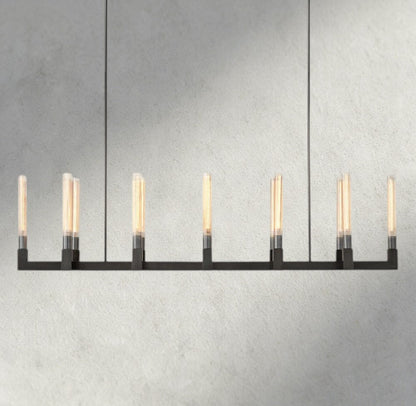 Cannel Linear Chandelier 55", 67" - Zelno