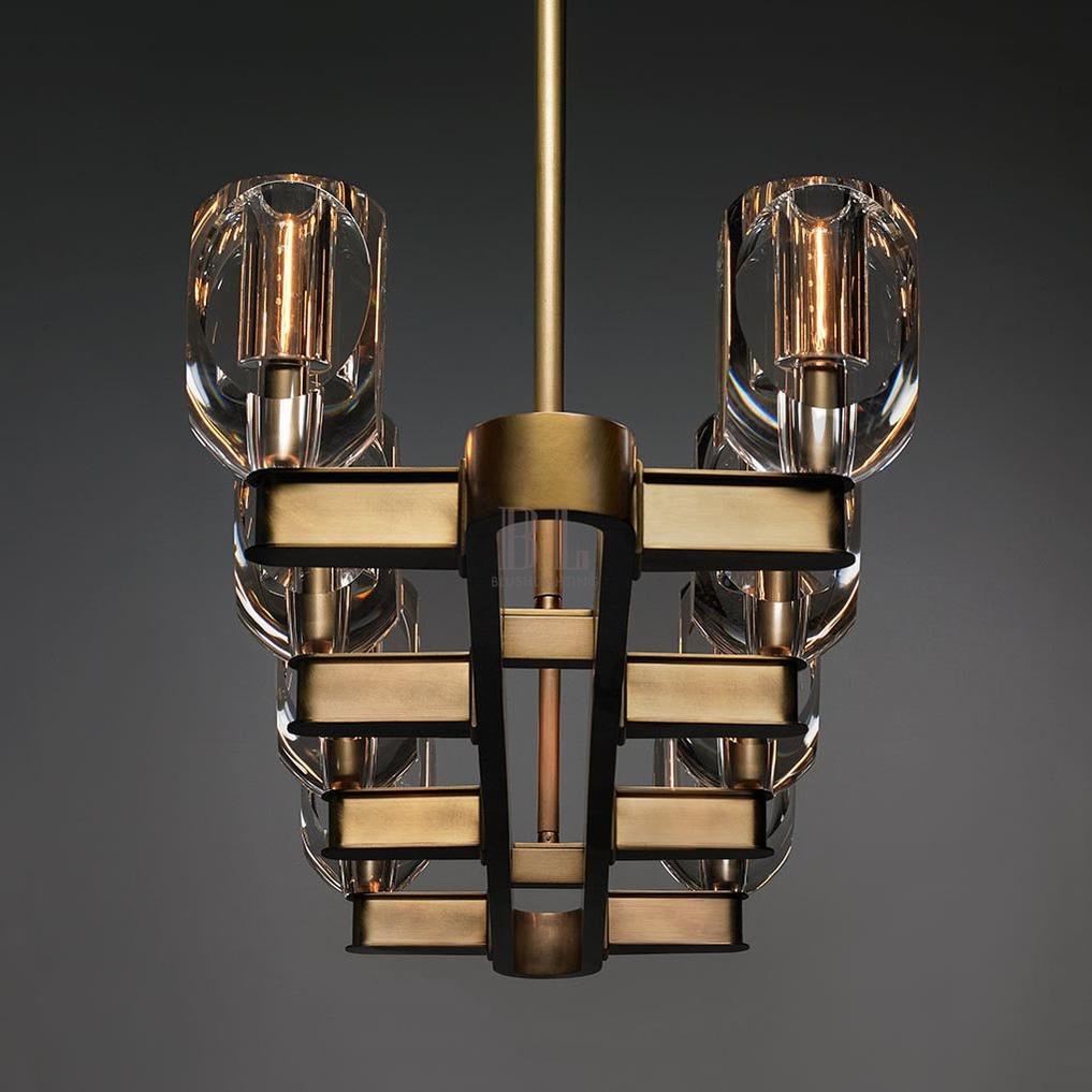 Canson Linear Modern 8 lights Dining Room Chandelier - Zelno Lighting