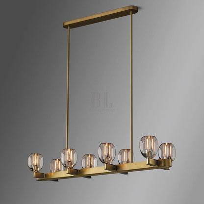 Canson Linear Modern 8 lights Dining Room Chandelier - Zelno Lighting