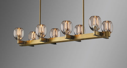 Canson Linear Modern 8 lights Dining Room Chandelier - Zelno Lighting