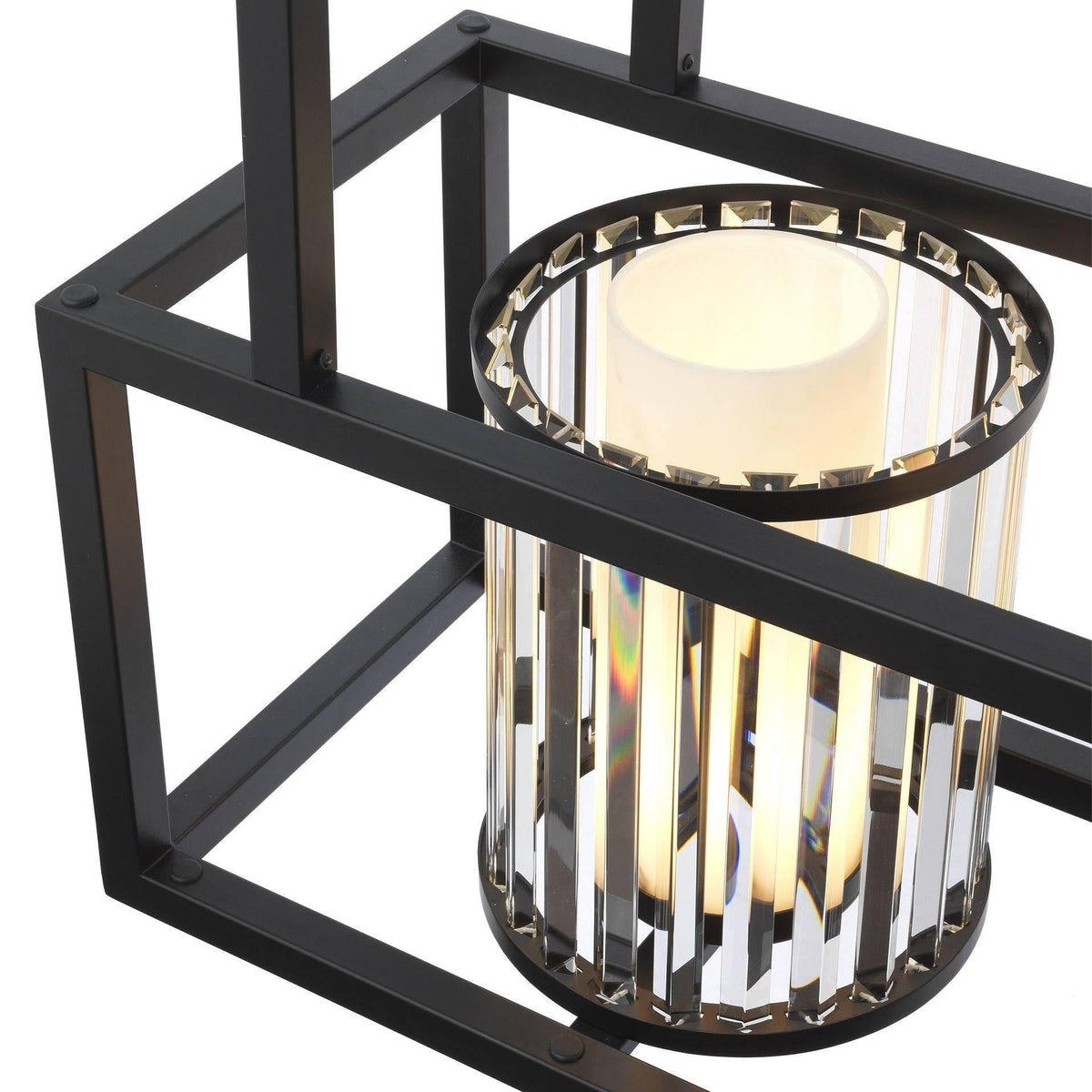 Carducci Modern Alabaster Chandelier - [Black] - Zelno Lighting