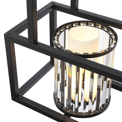 Carducci Modern Alabaster Chandelier - [Black] - Zelno Lighting