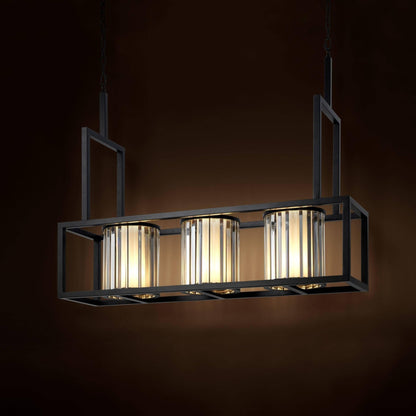 Carducci Modern Alabaster Chandelier - [Black] - Zelno Lighting