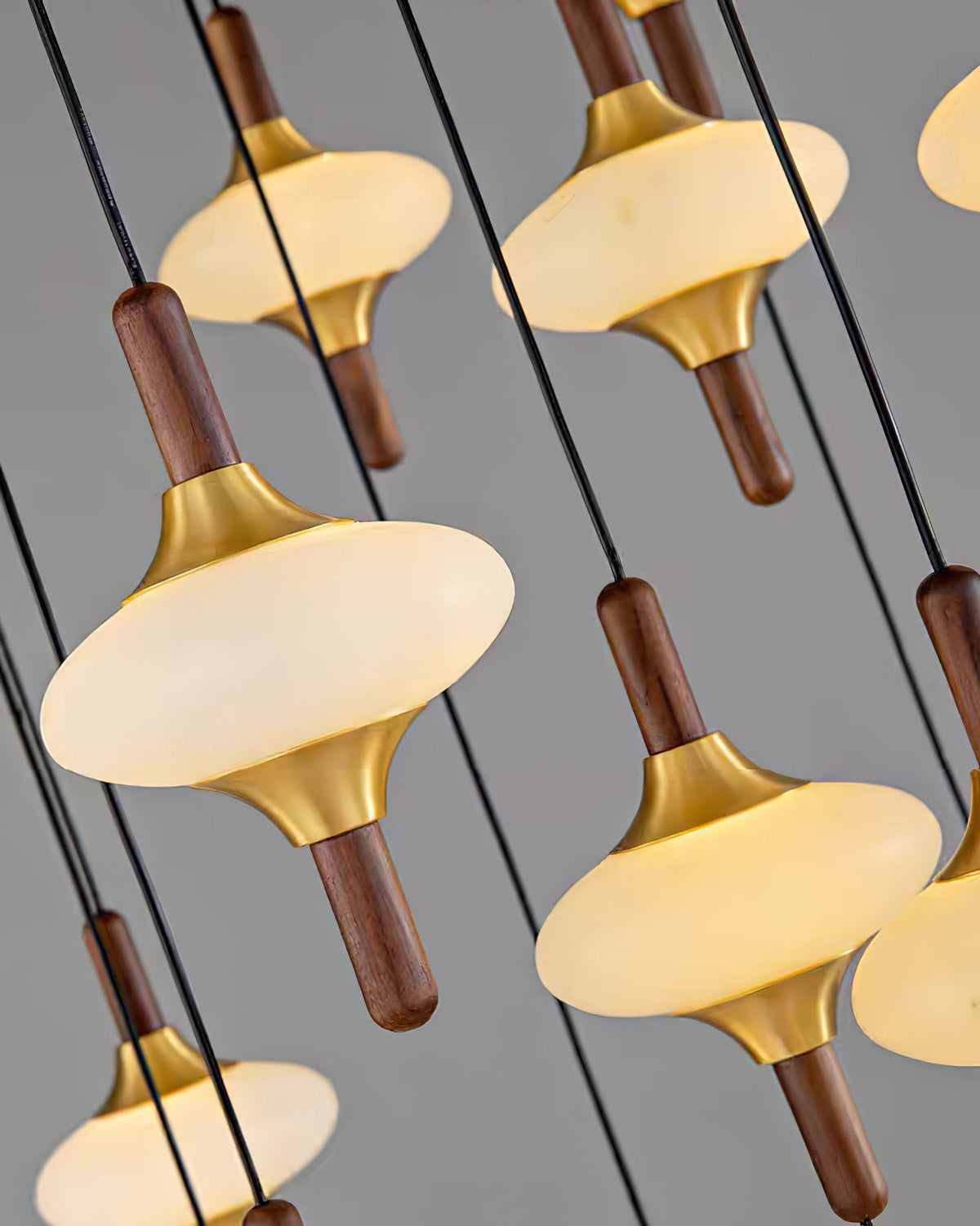 Cascade Spindle Chandelier - Zelno