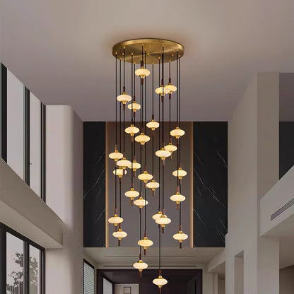Cascade Spindle Chandelier - Zelno
