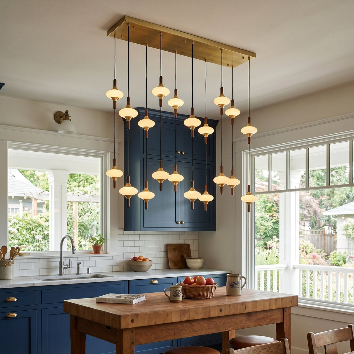 Cascade Spindle Chandelier - Zelno